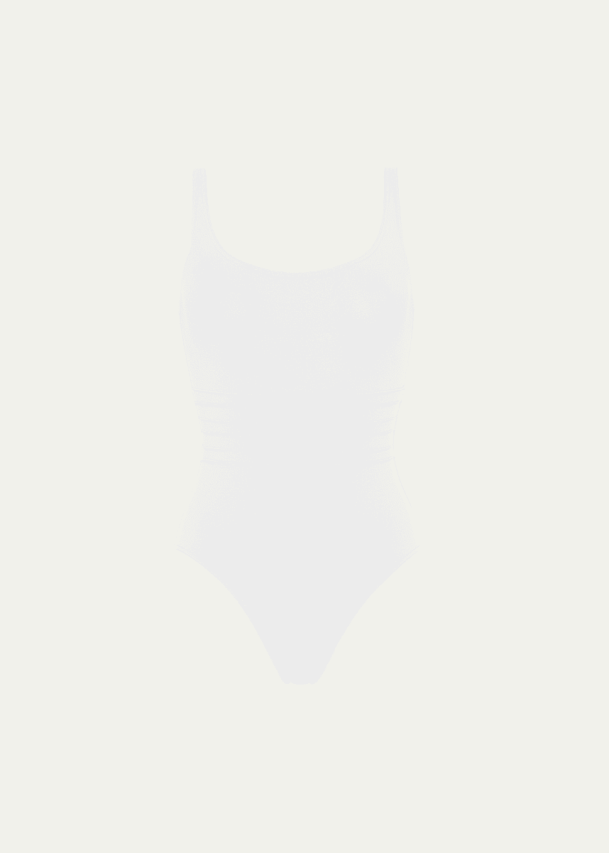 Eres Asia Scoop-Neck One-Piece Swimsuit with Waistband Detail