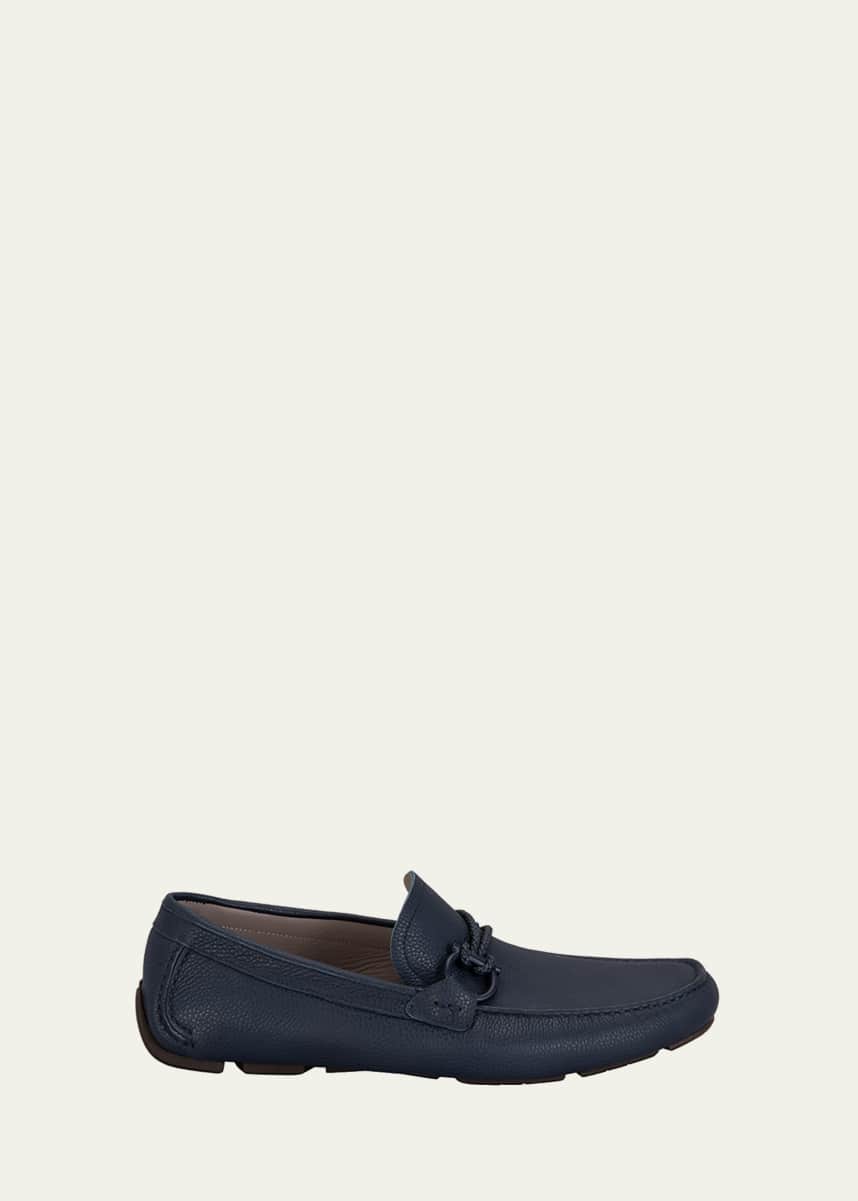 Ferragamo Men's Front 4 Leather Drivers
