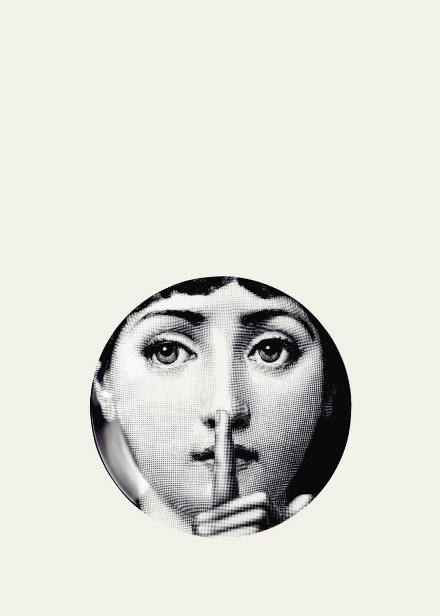Fornasetti Tema E Variazioni n. 334 Silence Wall Plate