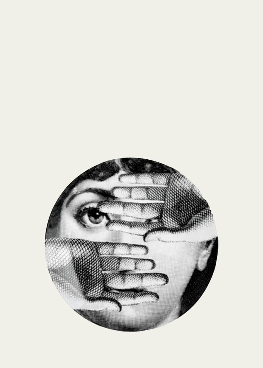 Fornasetti Tema E Variazioni n. 154 Hands over Face Wall Plate
