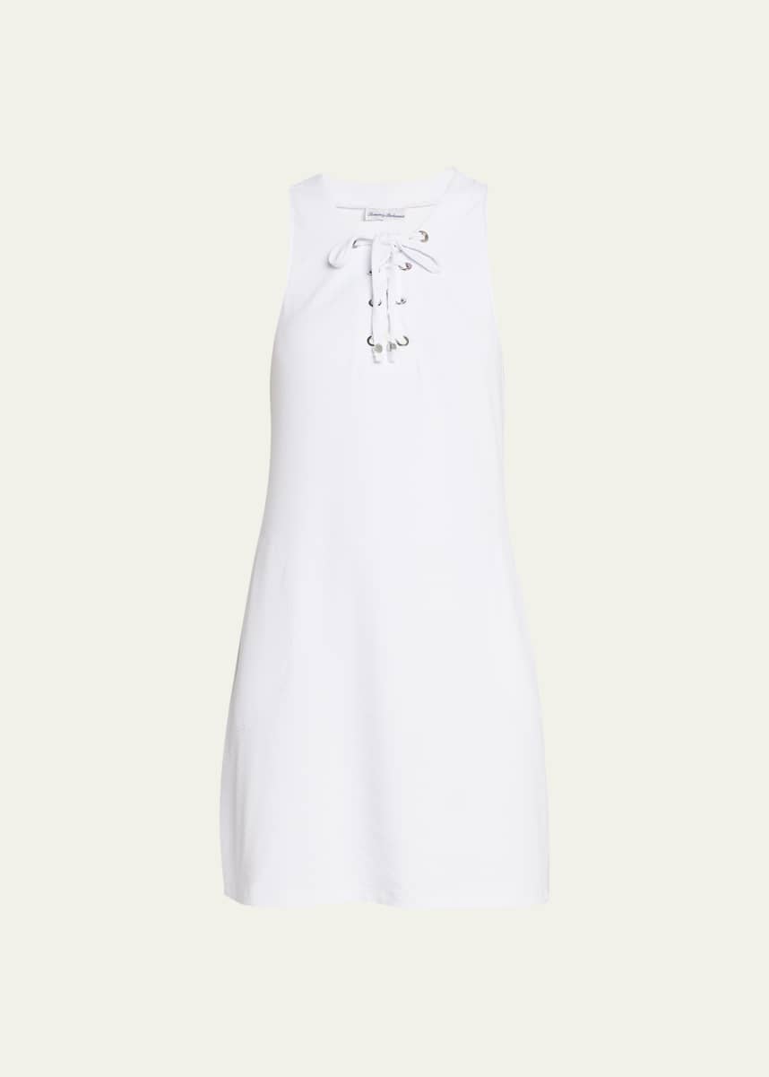 Tommy Bahama Sleeveless Lace-Up Spa Dress
