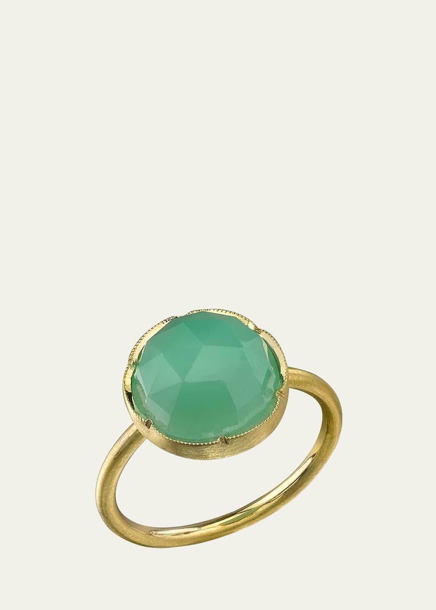 Irene Neuwirth 18k Yellow Gold Chrysoprase Ring