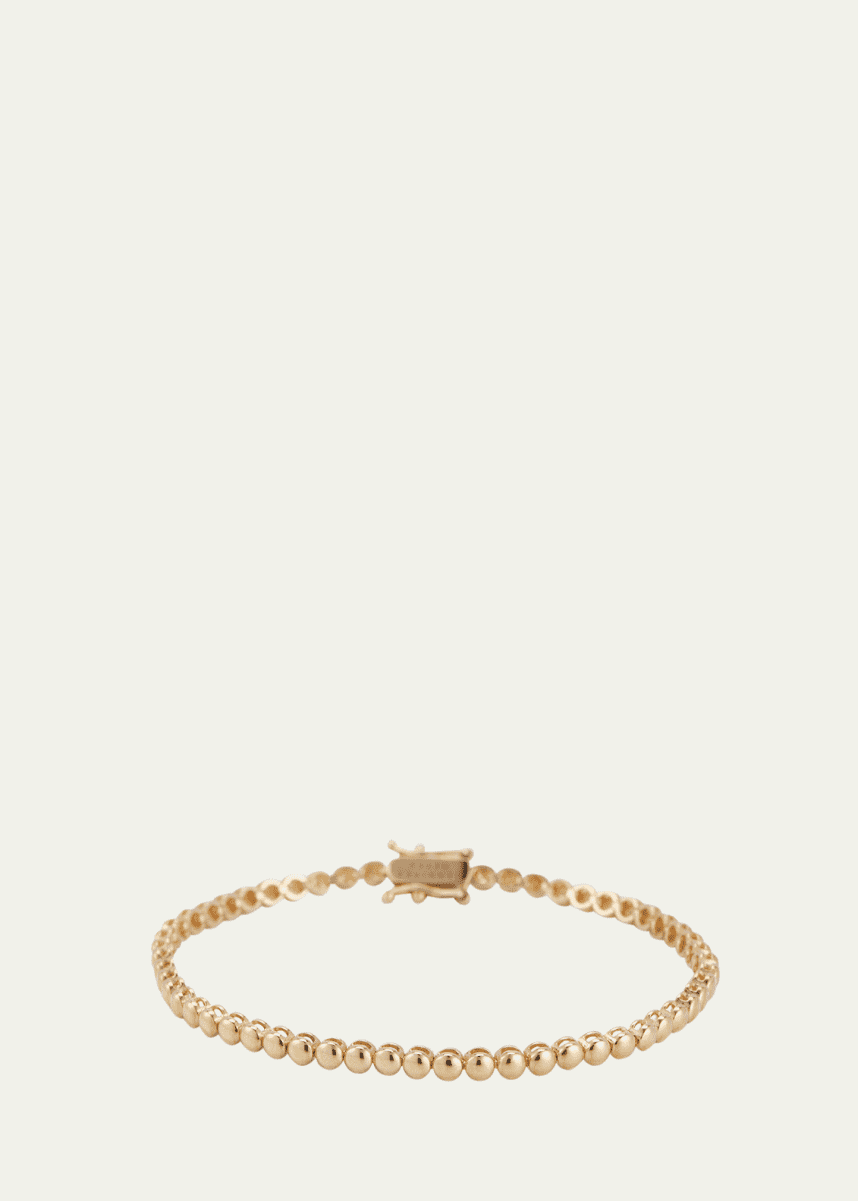 Jennifer Meyer 18k Mini Bezel Tennis Bracelet