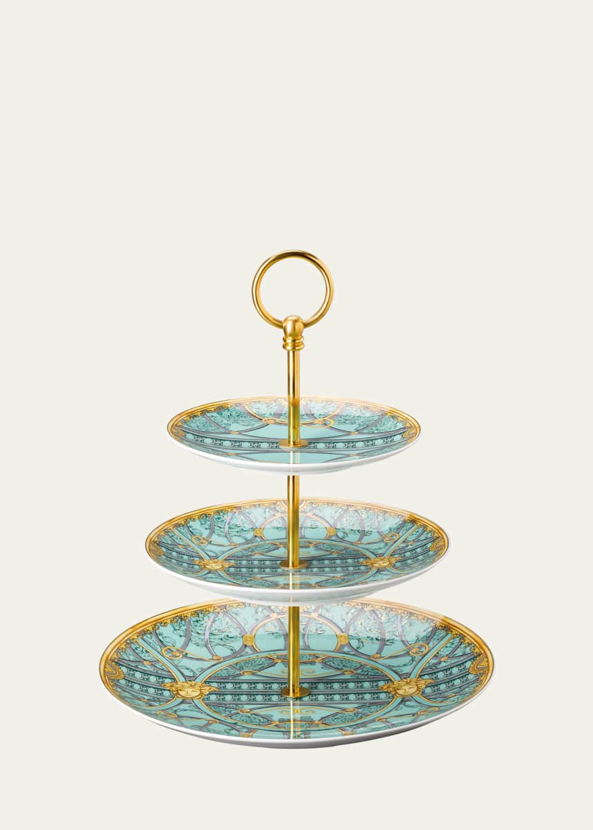 Versace Scalla Palazzo Verde 3-Tier Stand