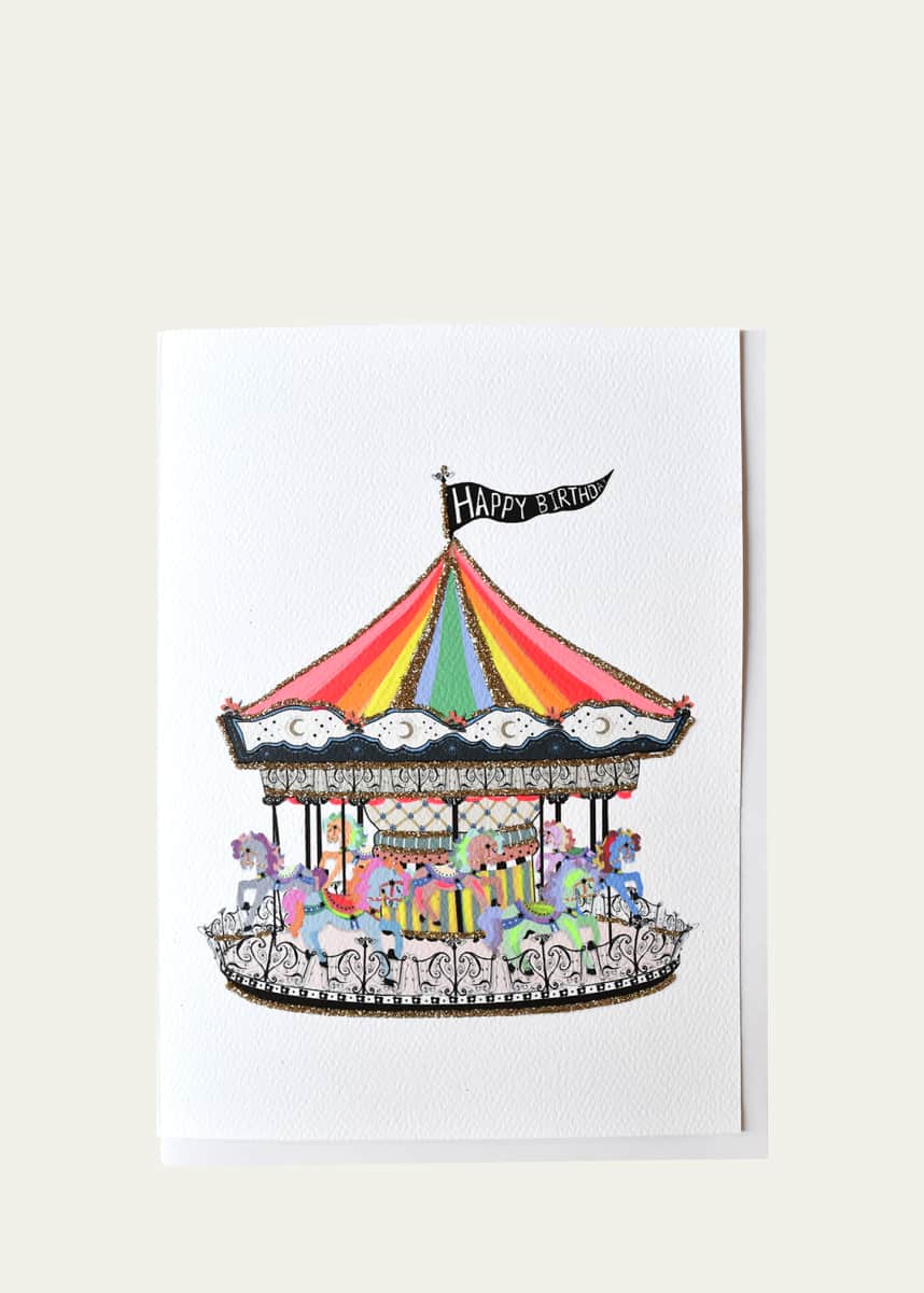 Verrier Happy Birthday Carousel Card