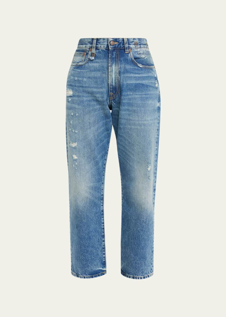 R13 Distressed Boyfriend Jeans