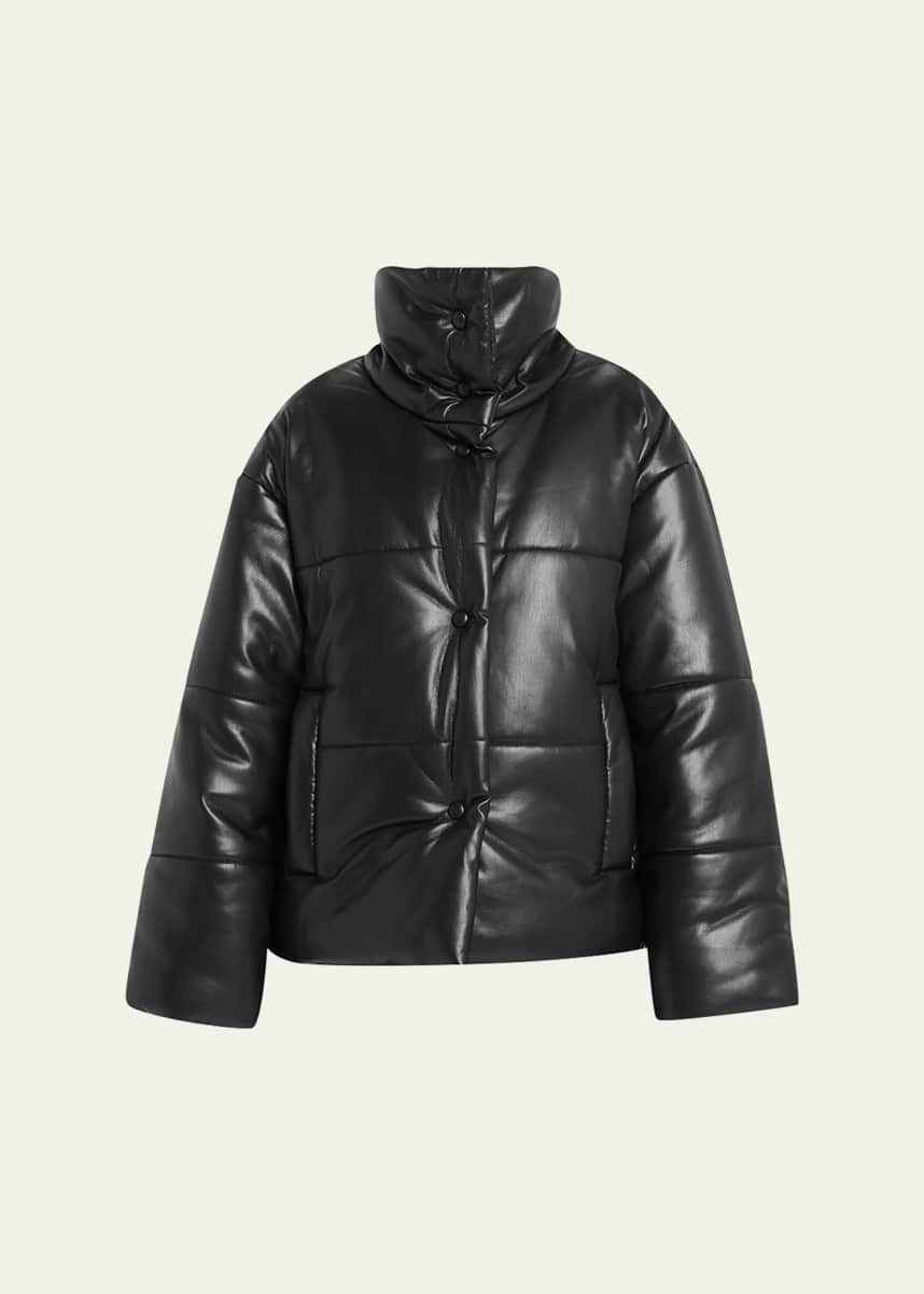 Nanushka Hide Vegan Leather Puffer Jacket