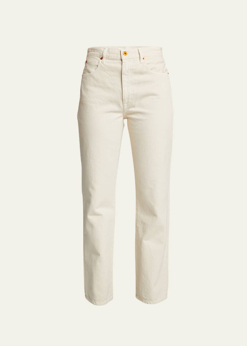 SLVRLAKE London High-Rise Straight-Leg Jeans