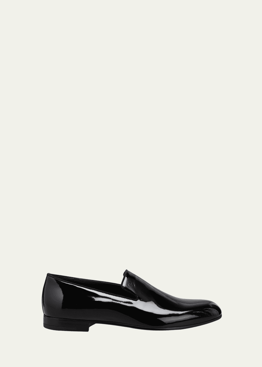 Giorgio Armani Men's Patent Formal Slip-Ons