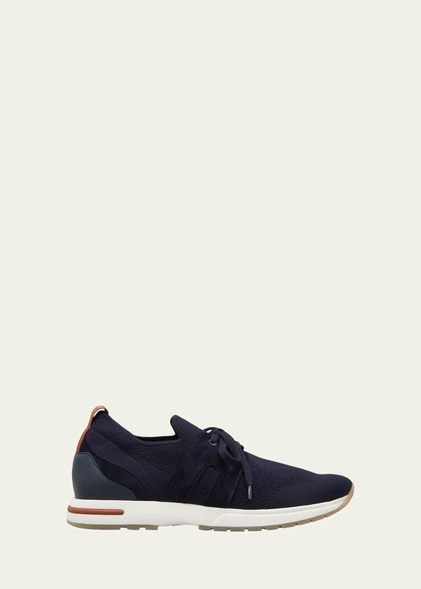 Loro Piana Knit Lace-Up Runner Sneakers