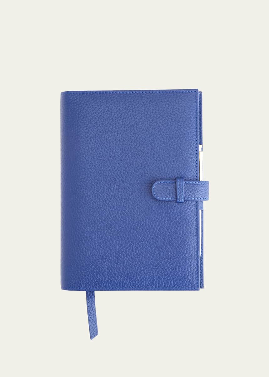 ROYCE New York Monogrammed Leather Executive Journal with Rollerball Pen