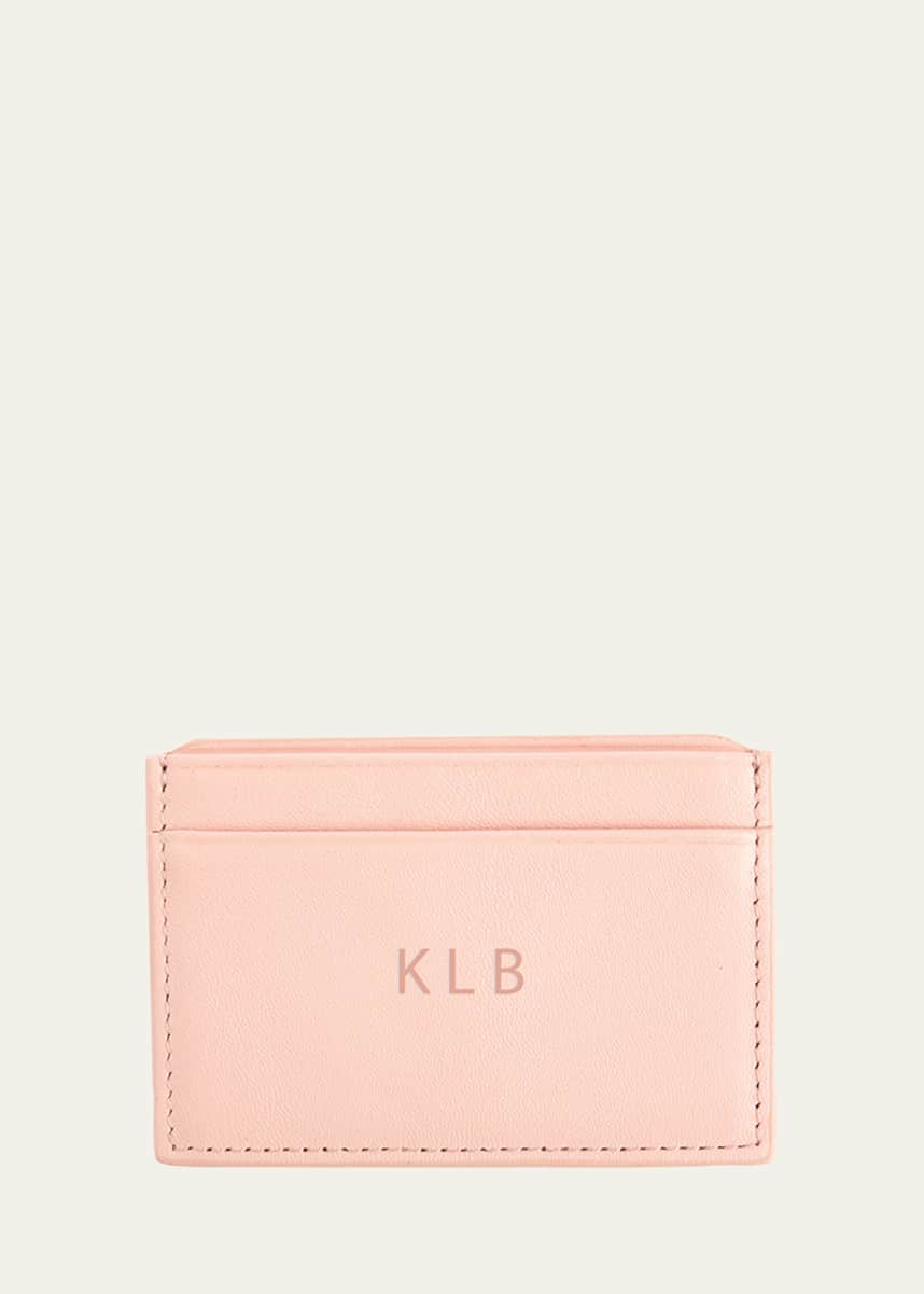 ROYCE New York Monogrammed RFID Blocking Leather Card Wallet