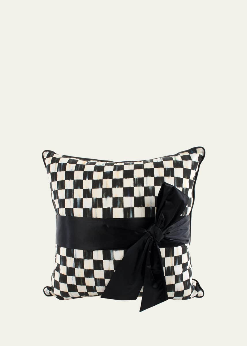 MacKenzie-Childs Courtly Check Sash Pillow