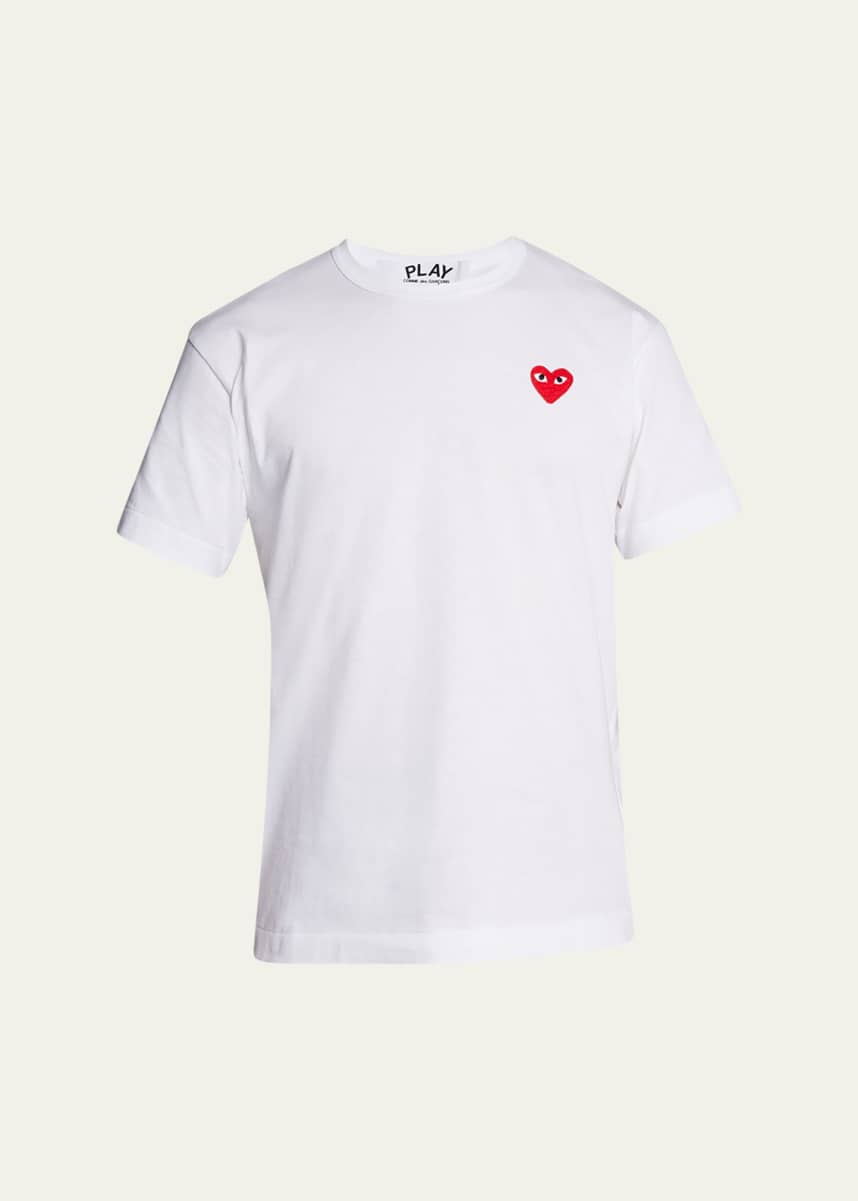 Comme des Garcons Men's Cotton Jersey Heart T-Shirt
