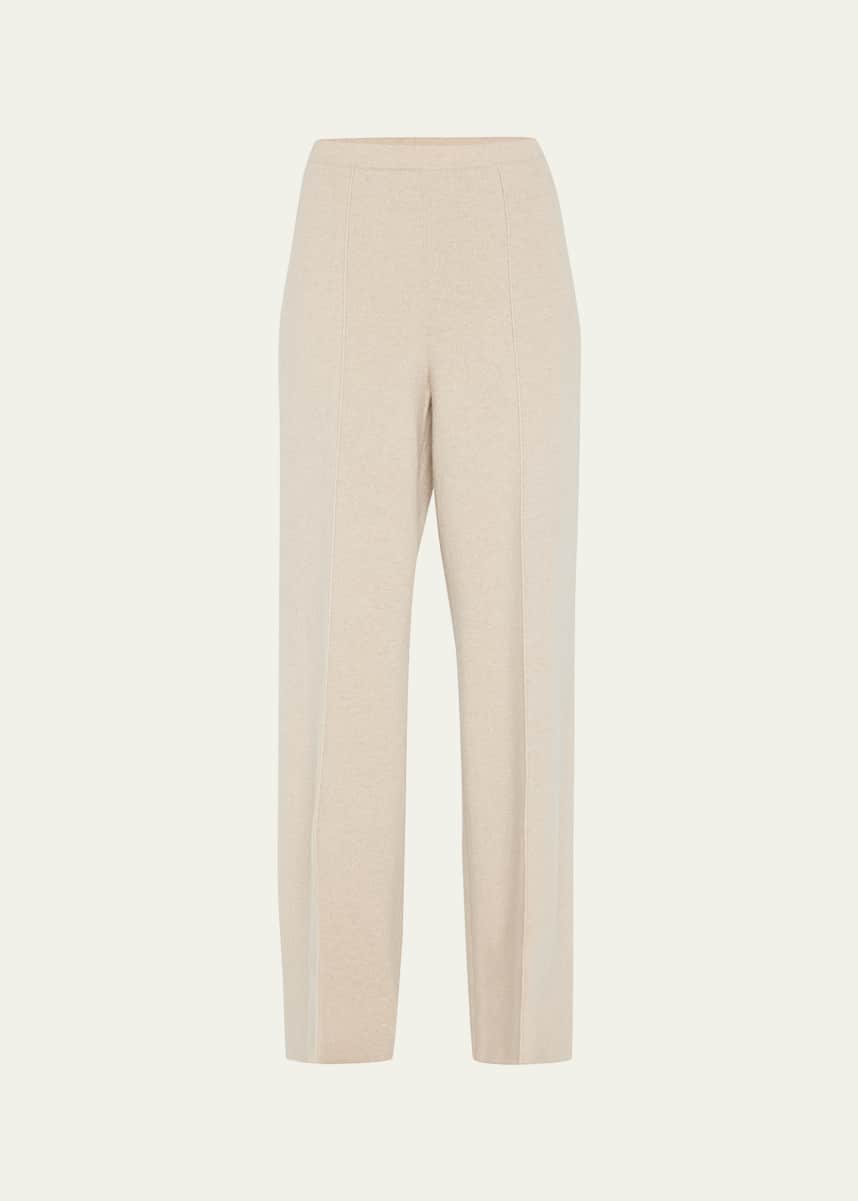 Lafayette 148 New York Cashmere Double-Knit Pull-On Pants