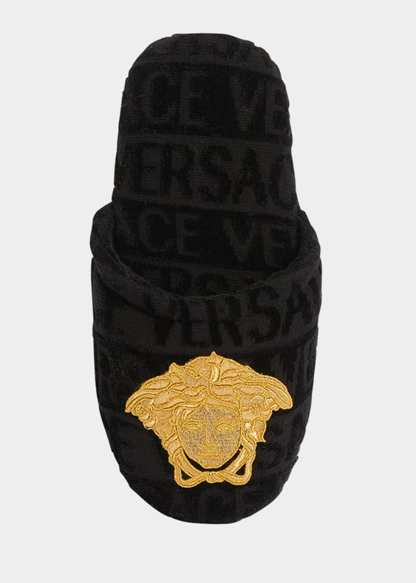 Versace Men's Medusa Logomania Slippers