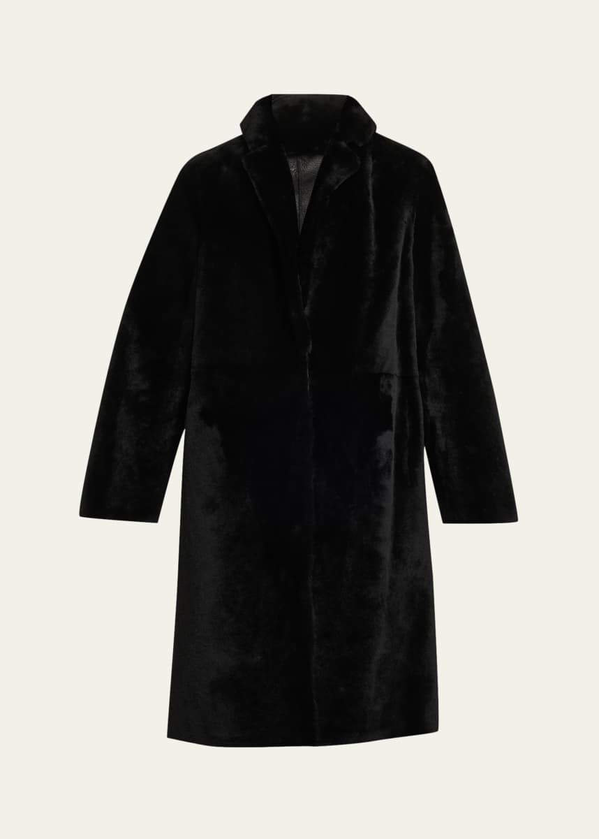 Yves Salomon Ironed Lamb Shearling Coat - Bergdorf Goodman
