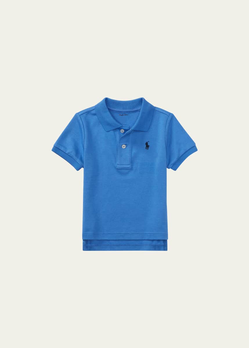 Ralph Lauren Childrenswear Interlock Polo Knit Shirt, Size 3-24 Months