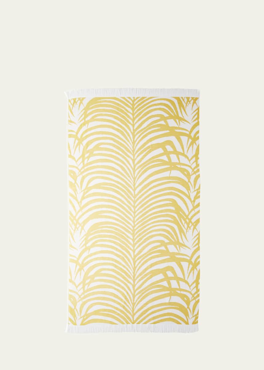 Matouk Schumacher Zebra Palm Beach Towel