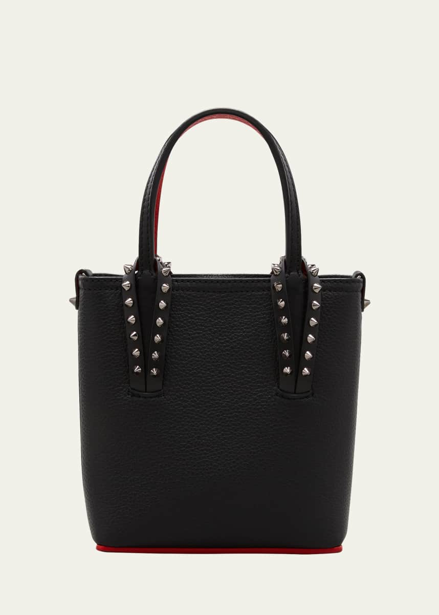 Christian Louboutin Cabata Studded Leather Tote Black/ Multi