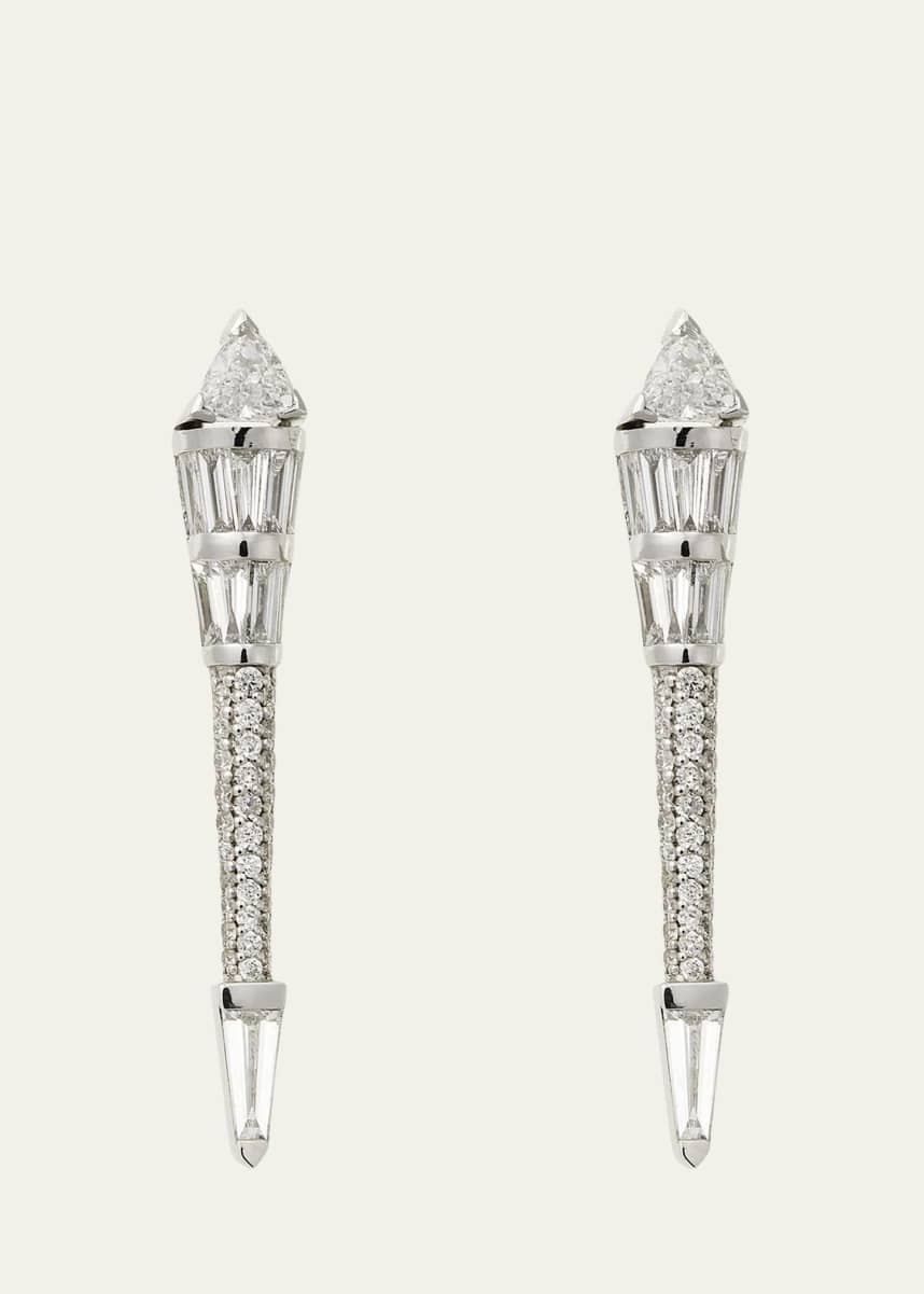 Nikos Koulis Energy Long Diamond Post Earrings