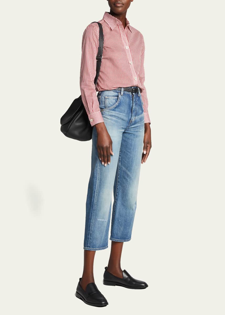 Giorgio Armani Striped Cotton Blouse