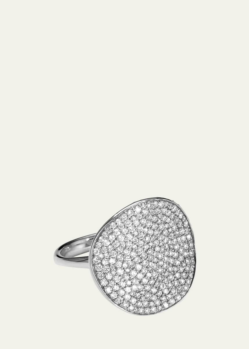 Ippolita Large Flower Ring in Sterling Silver with Diamonds
