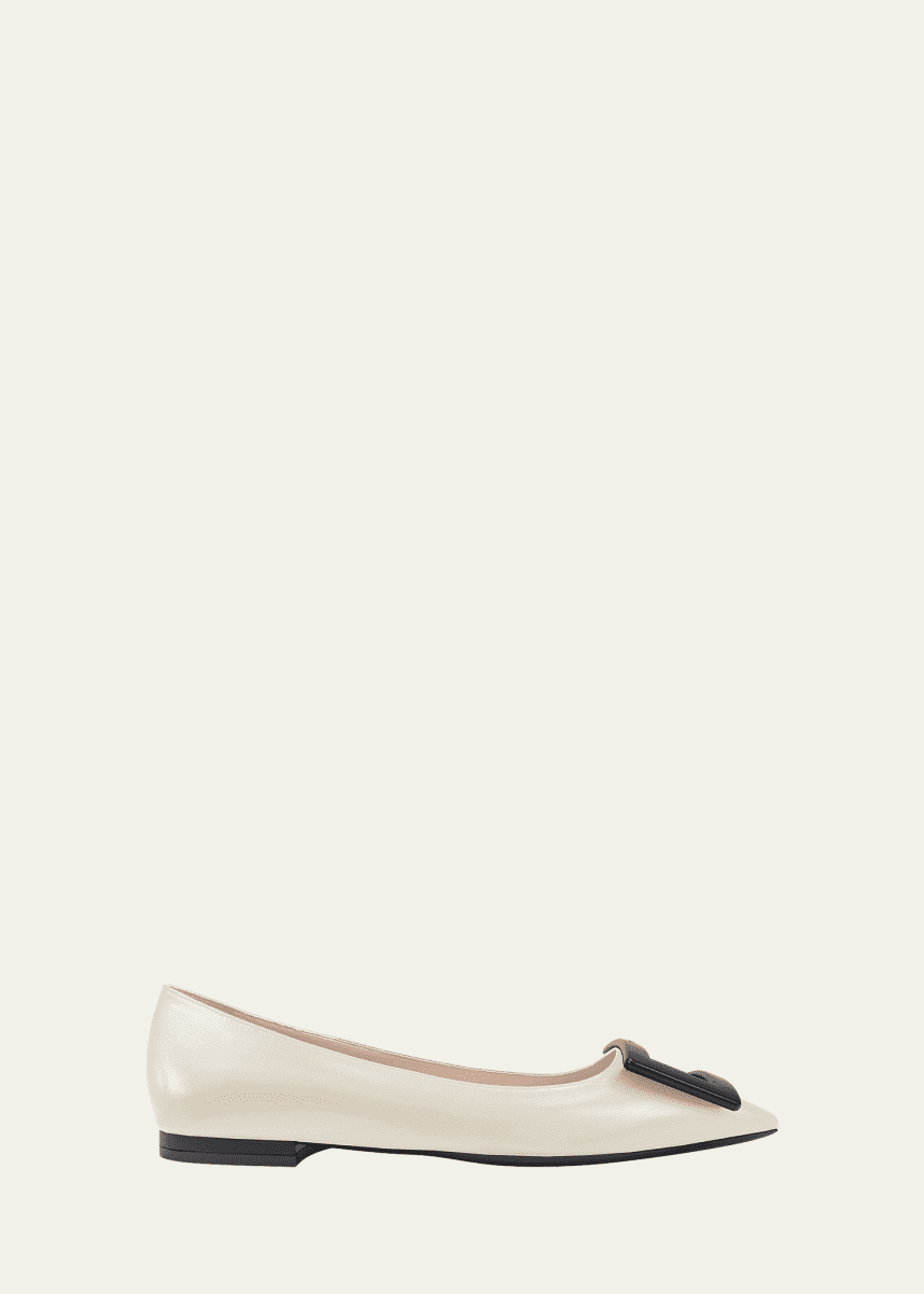 Roger Vivier Gommettine Buckle Ballerina Flats