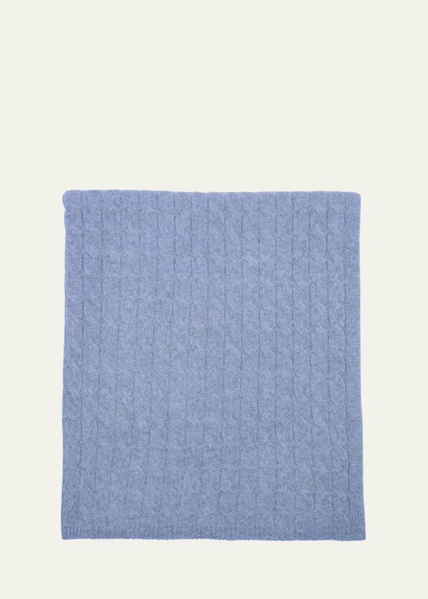 Sofia Cashmere Cashmere Cable Blanket