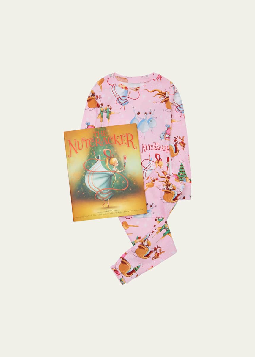 Books To Bed Kid's The Nutcracker Printed Pajama Gift Set, Size 2-10