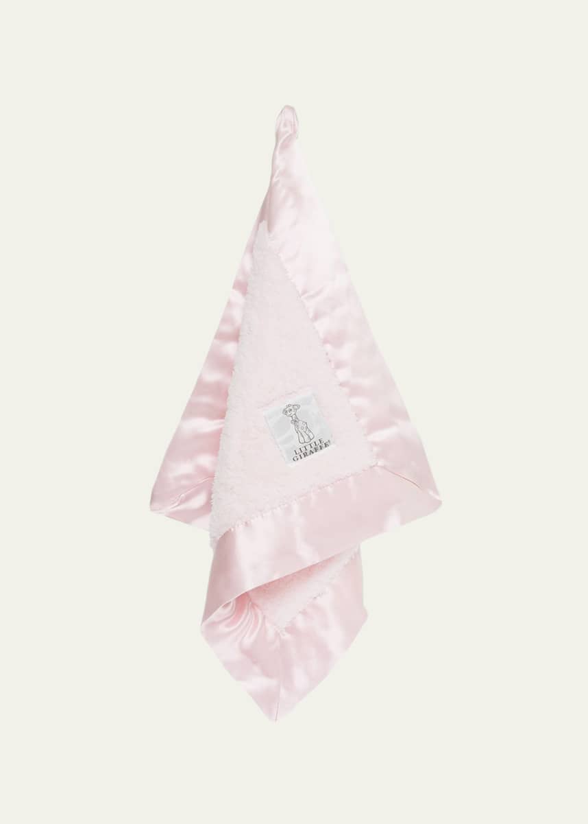 Little Giraffe Chenille Solid Plush Baby Blanket w/ Satin Border