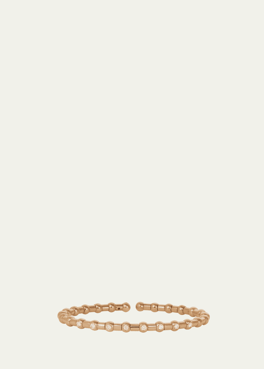 Sidney Garber 18K Yellow Gold Diamond Spring Holly Bracelet