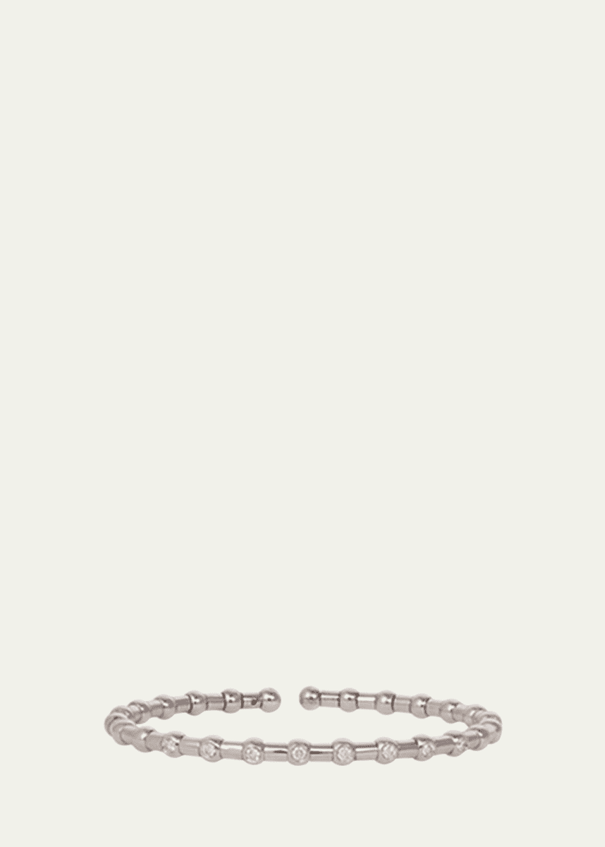 Sidney Garber 18K White Gold Holly Bracelet with Diamonds