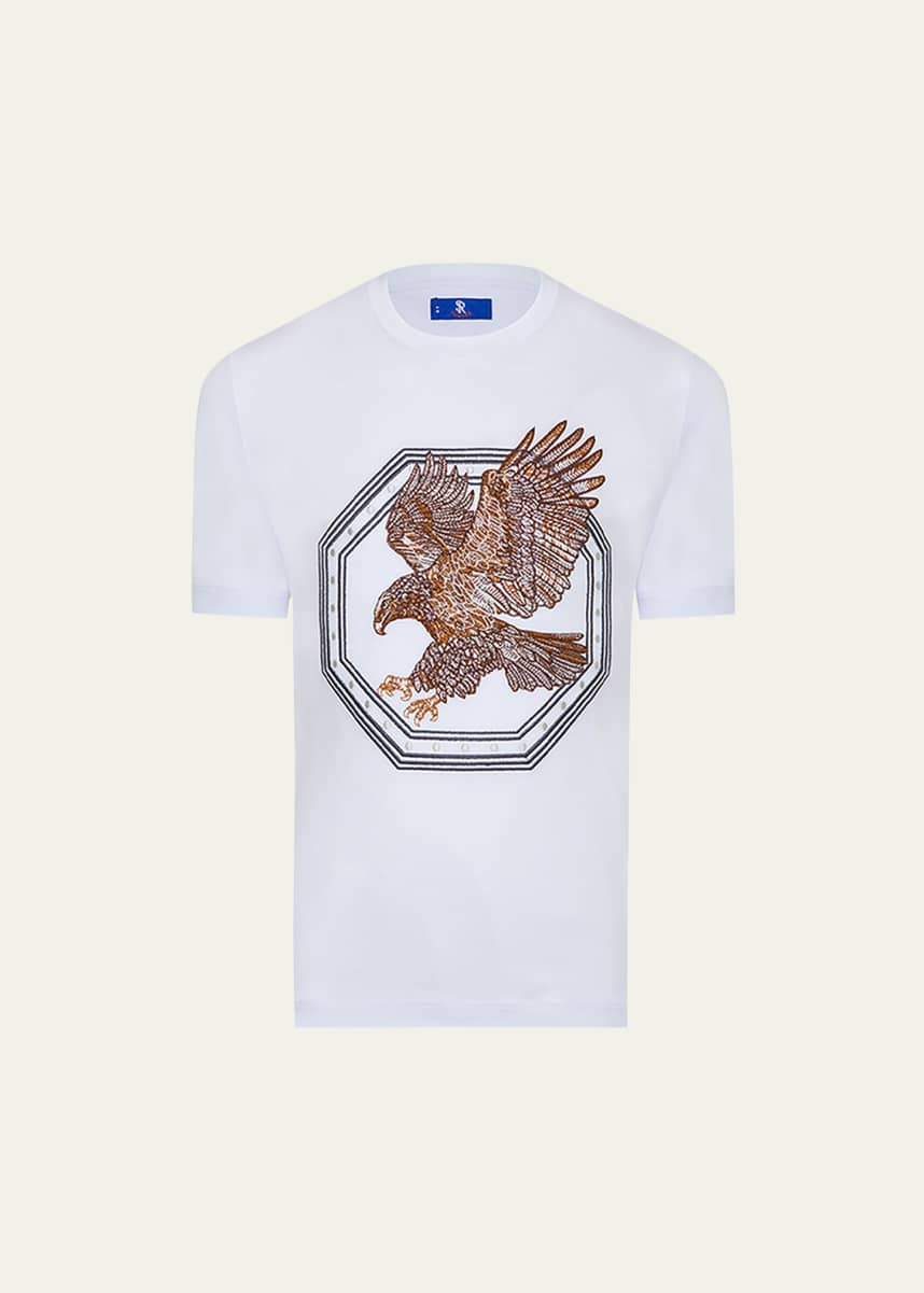 Stefano Ricci Boy's Logo Embroidered Short-Sleeve T-Shirt, Size 4-16