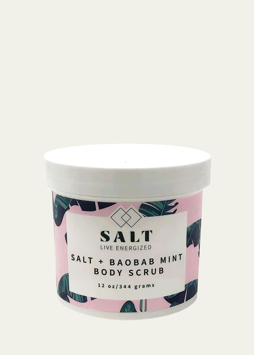 SALT LIVE ENERGIZED 12 oz. Salt + Baobab Mint Body Scrub