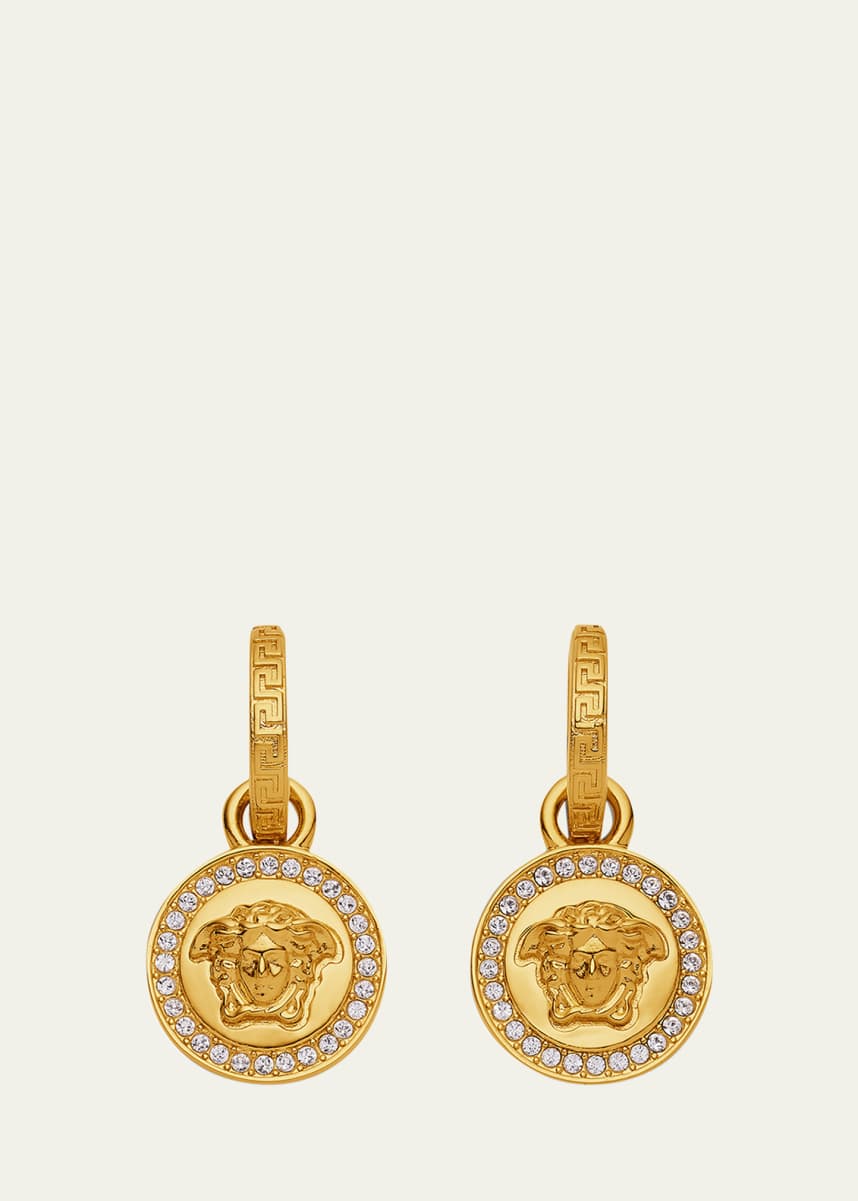 Versace Medusa Hoop Drop Earrings