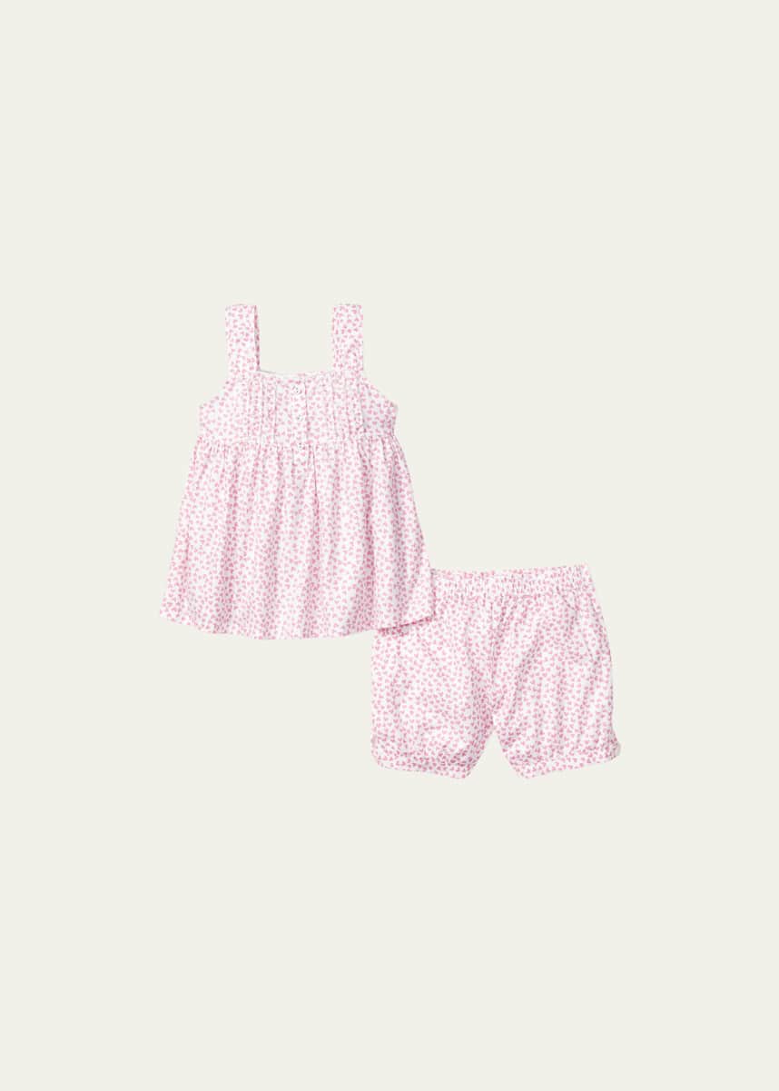 Petite Plume Kid's Sweetheart Charlotte 2-Piece Short Set, Size 6M-14