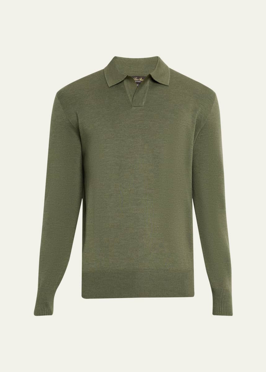 Loro Piana Men's Empire Wish Buttonless Polo Shirt