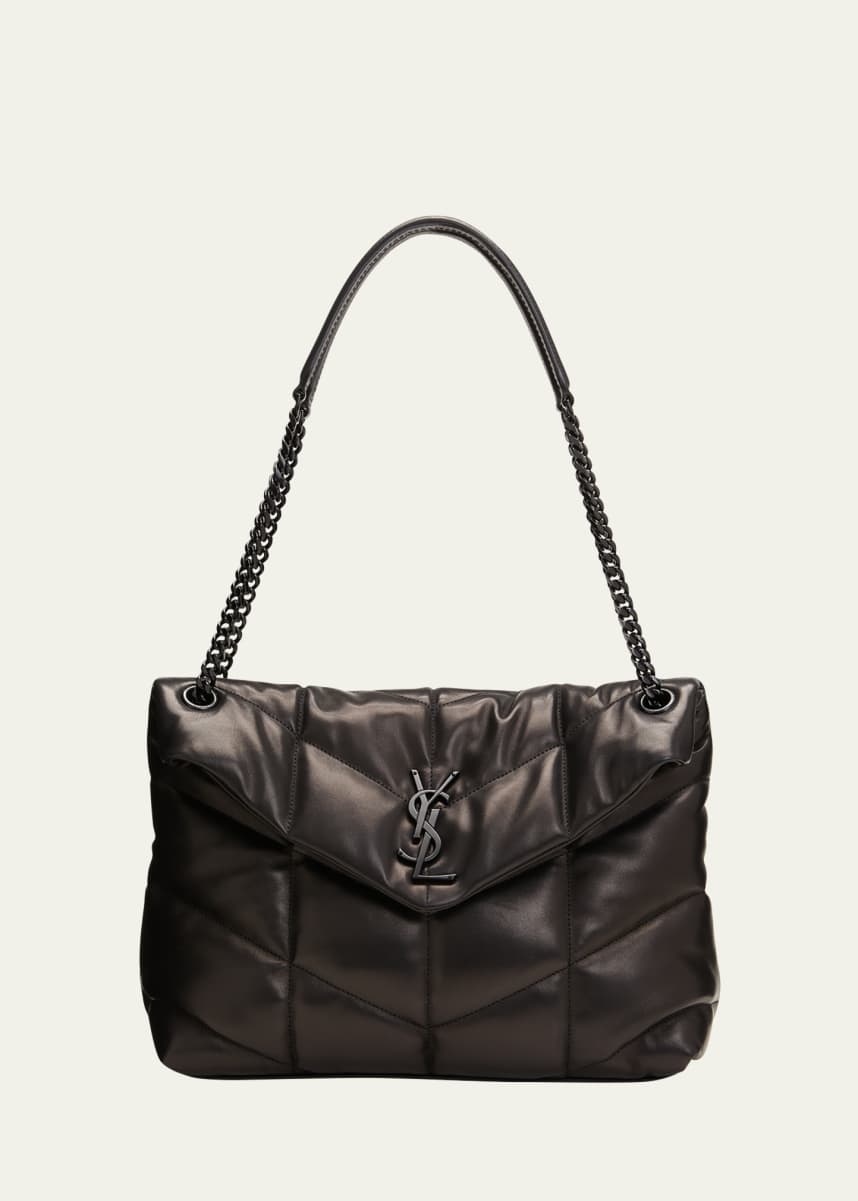 Saint Laurent Medium Quilted Puffer Chain Shoulder Bag