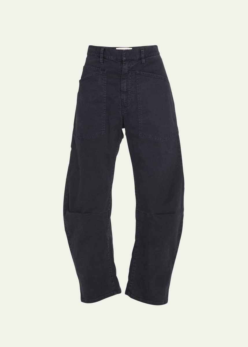 Nili Lotan Shon Mid-Rise Cropped Pants