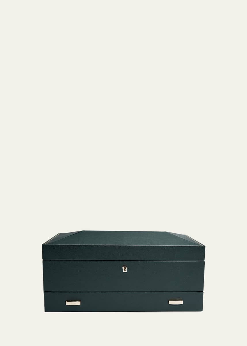 WOLF British Racing 10-Piece Watch Box with Drawer