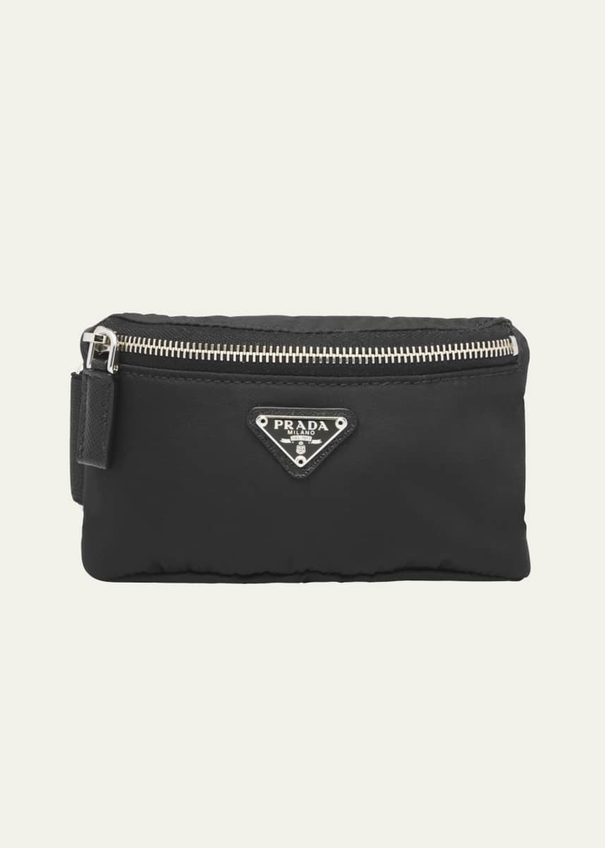 Prada Men's Nylon Logo Wrist Pouch