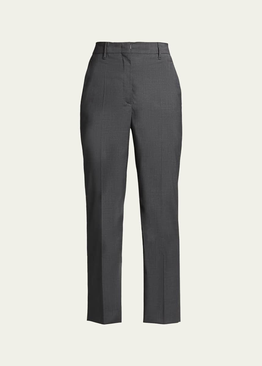 Prada Cropped Wool Trousers