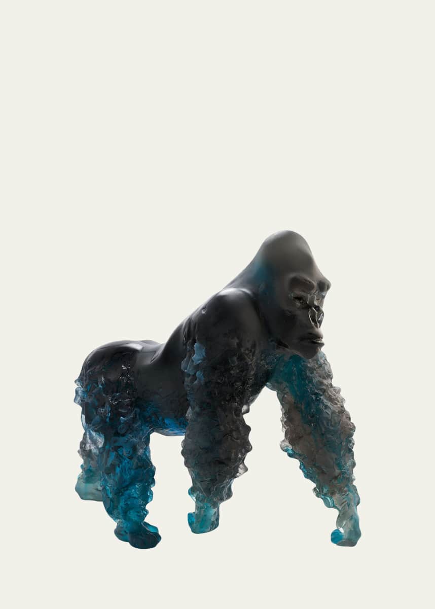 Daum Silverback Gorilla in Blue Grey by Jean-No