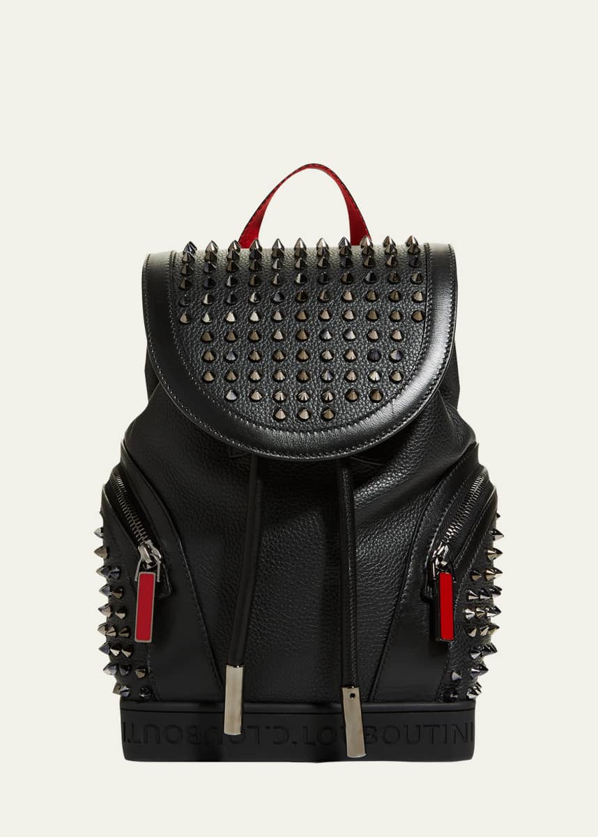 Christian Louboutin Men's Explorafunk Spiked Leather Backpack