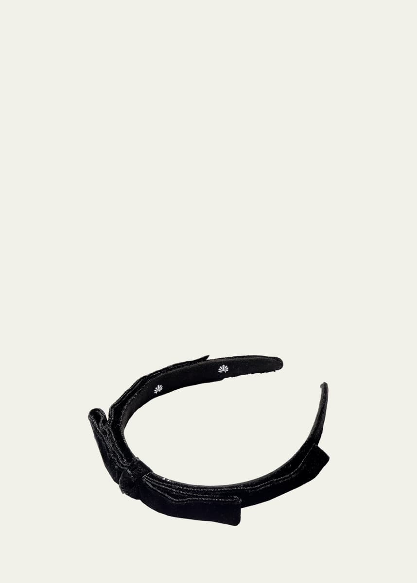 Lele Sadoughi Bardot Velvet Ribbon Headband
