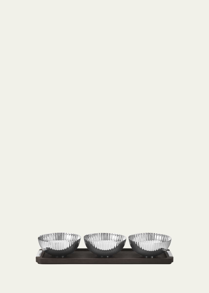Georg Jensen Bernadotte Triple Bowl Set