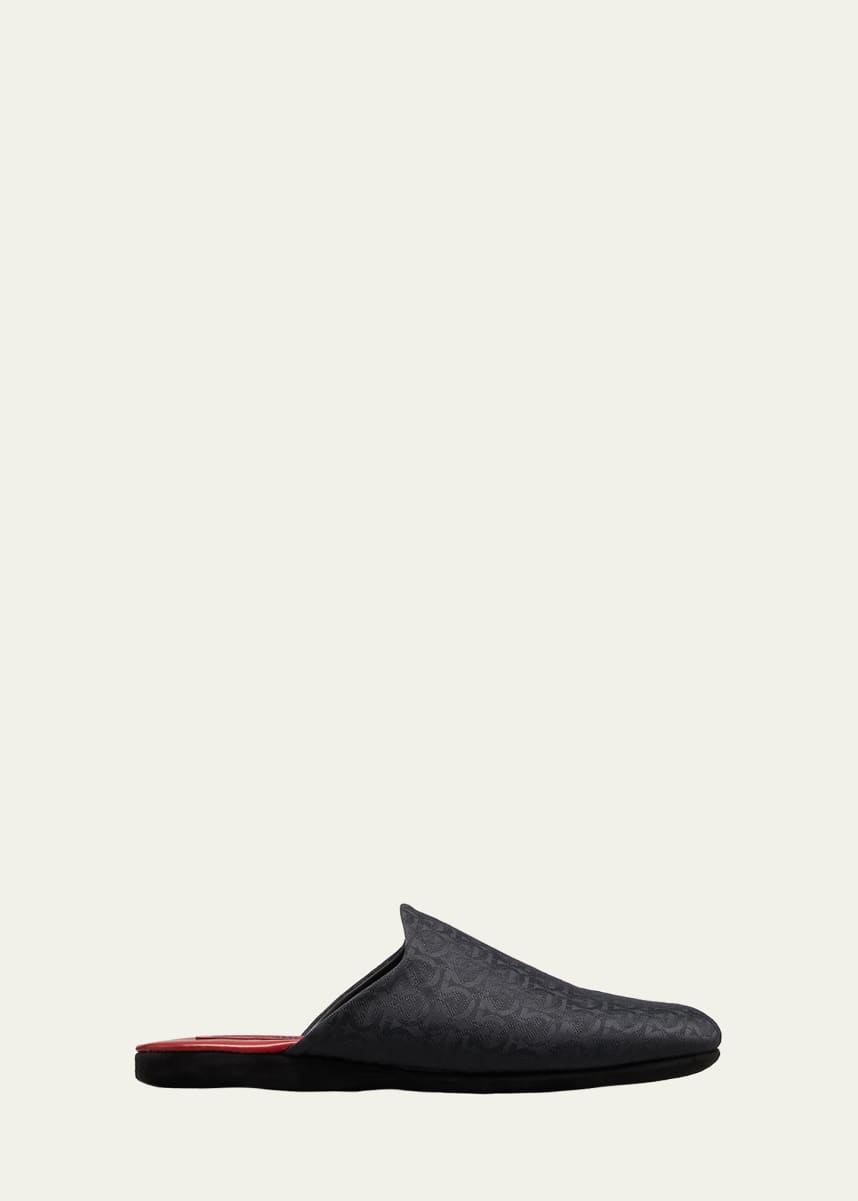 Ferragamo Men's Nazzareno Gancini Mule Slippers