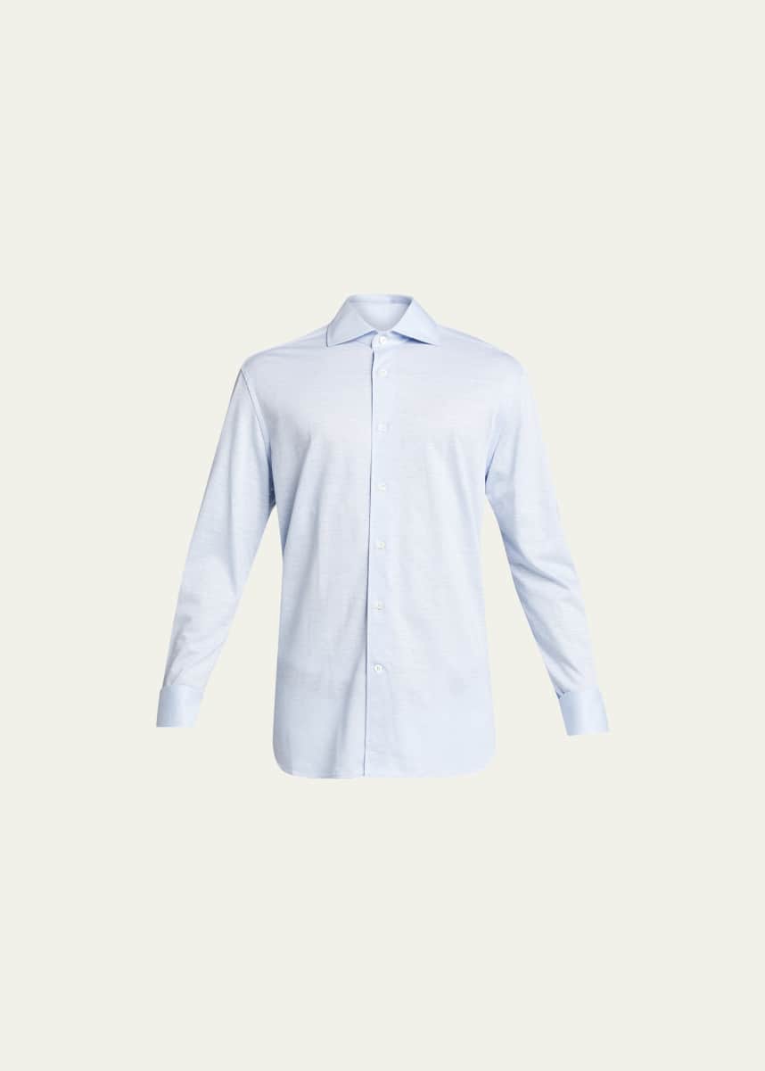 Corneliani Men's Melange Sport Shirt