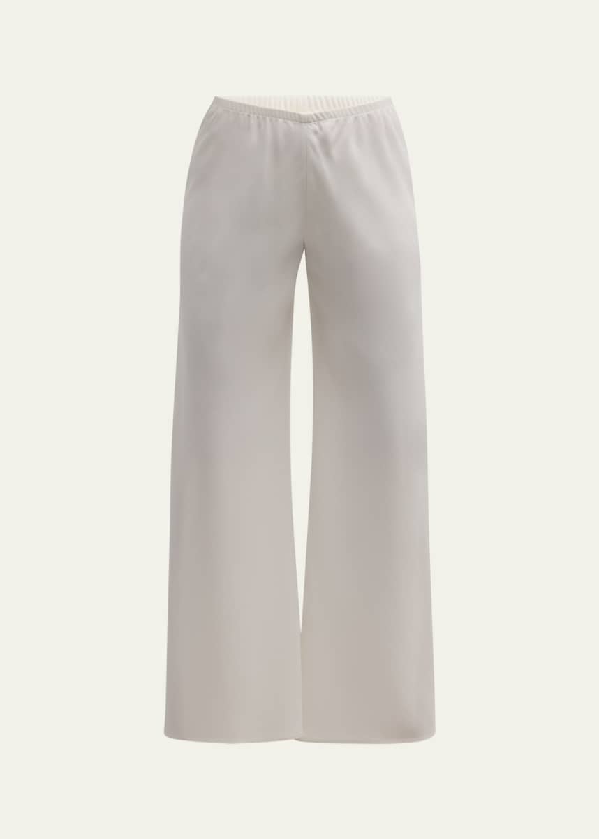 THE ROW Gala Wide-Leg Crepe Pants